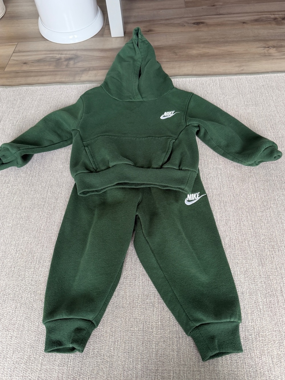 Nike Kids Dark Green Hoodie & Joggers Set